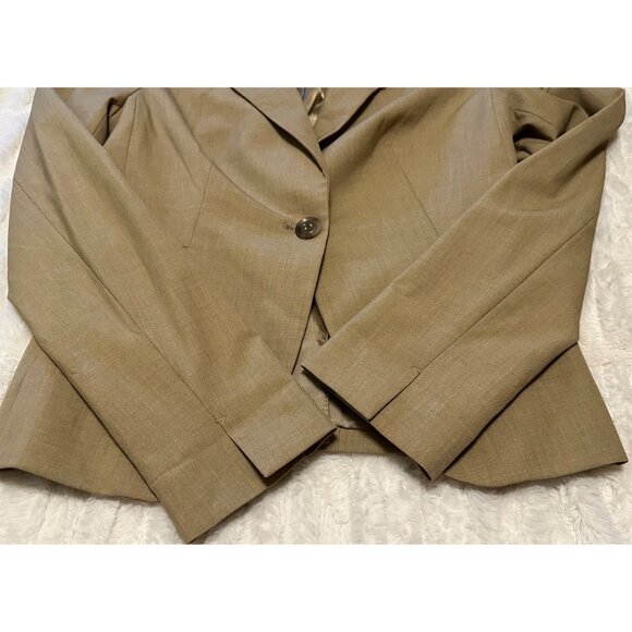 Women's The Limited Collection Beige Blazer Jacket Polyester Rayon Blend Size 2 - Picture 11 of 16